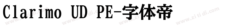 Clarimo UD PE字体转换